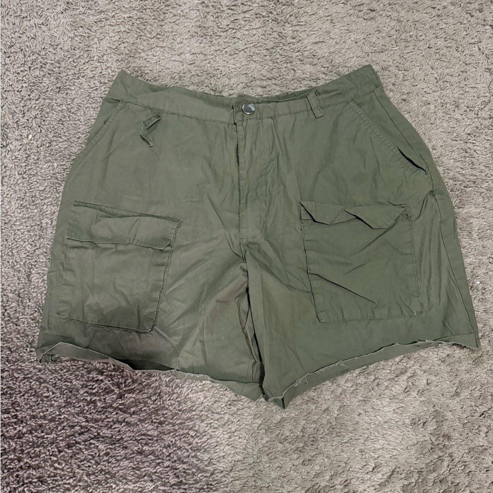 Olive Green women’s Cargo Shorts